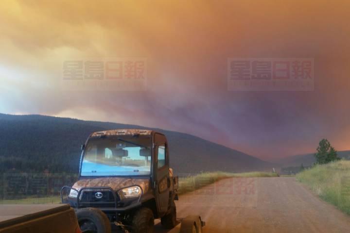卑詩省內陸的山火未受控 其中Ashcroft中鎮的山火範圍達52,000公頃