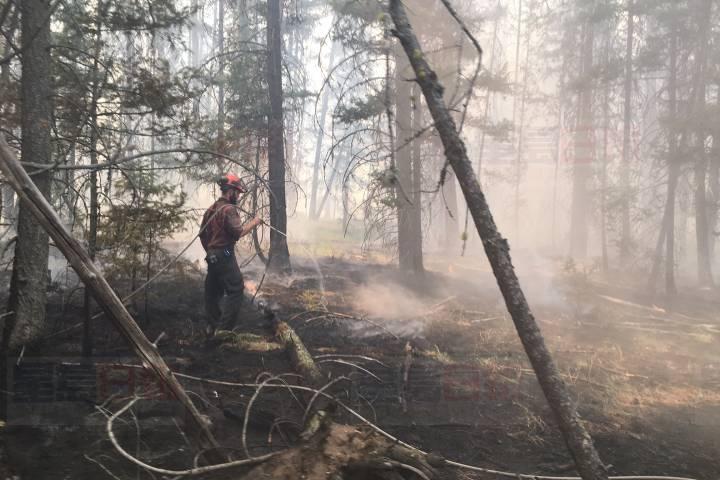 卑詩省內陸Princeton的山火 完全未受控