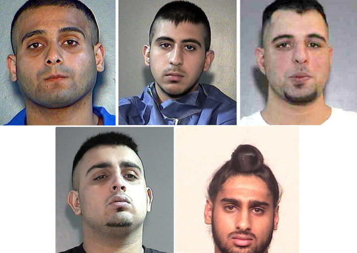 卑詩省素里市騎警公布5名幫派份子身份 相信與最近的槍擊案有關