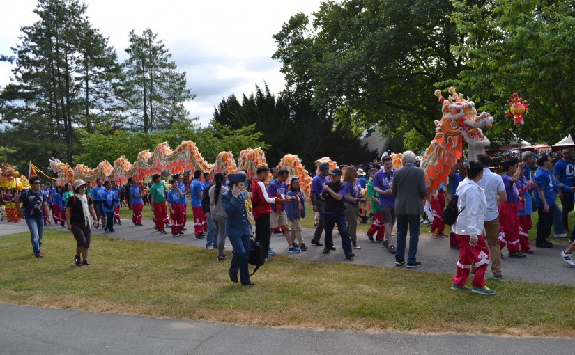 溫哥華的中僑百萬行順利完畢