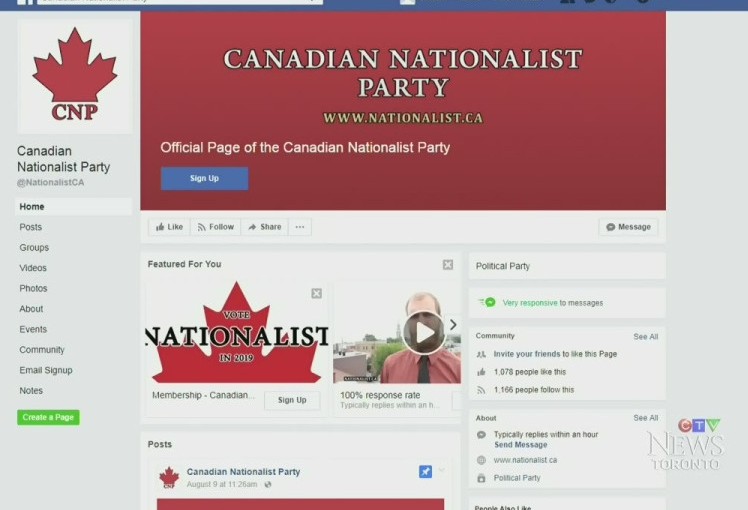 加拿大民族主義者稱將在多大舉辦白人至上集會