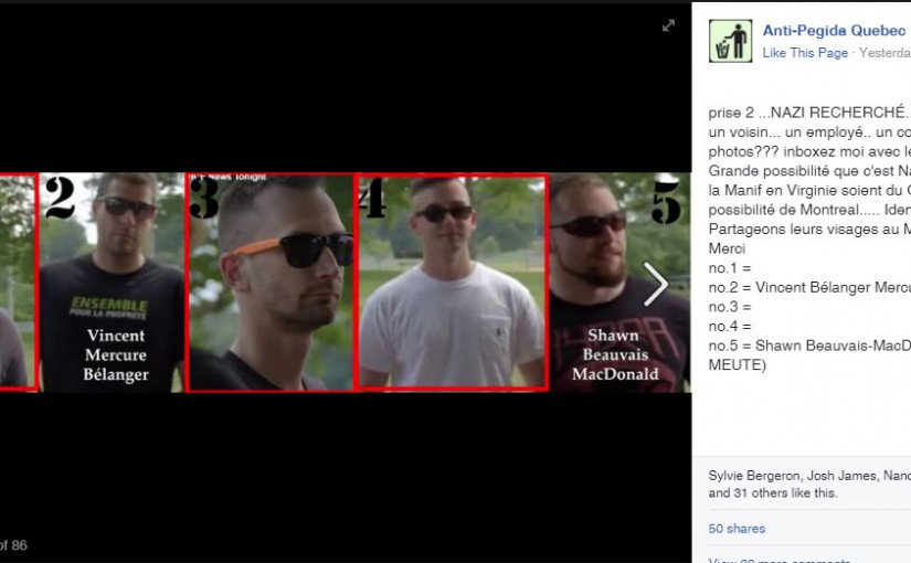 弗州白人至上遊行中兩加拿大人被認出