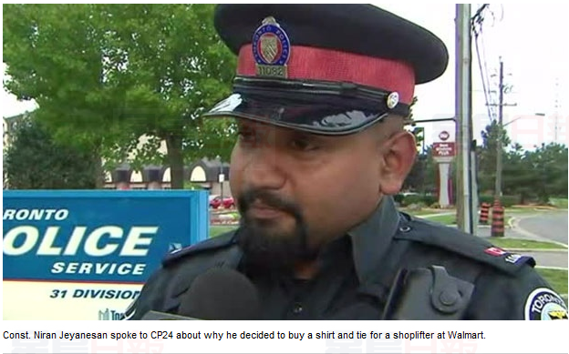 暖！青年進店偷襯衣 警官出錢買給他