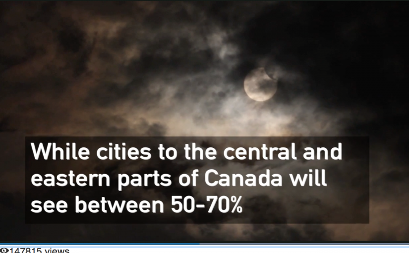 多倫多看日全食就在今天！錯過了要再等七年！