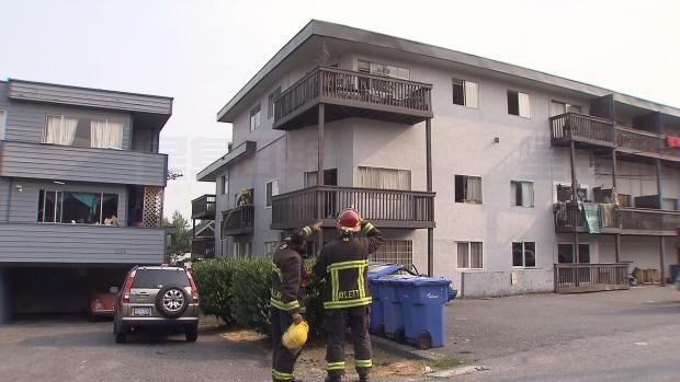 溫哥華東區有柏文單位發生火警　兩人吸入濃煙不適