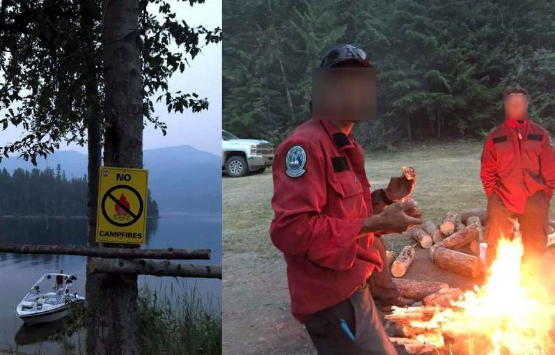 卑詩3消防員違反營火禁令遭警告罰款