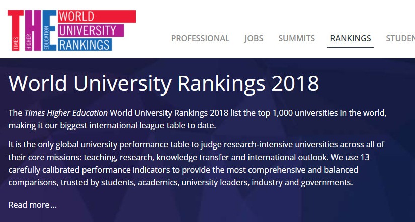 加國25大學入圍泰晤士高等教育排名 多大22名