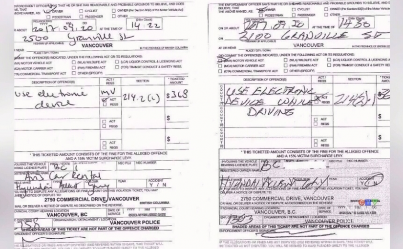 加國男子8分鐘連收兩張罰單 老警察直呼30年一遇