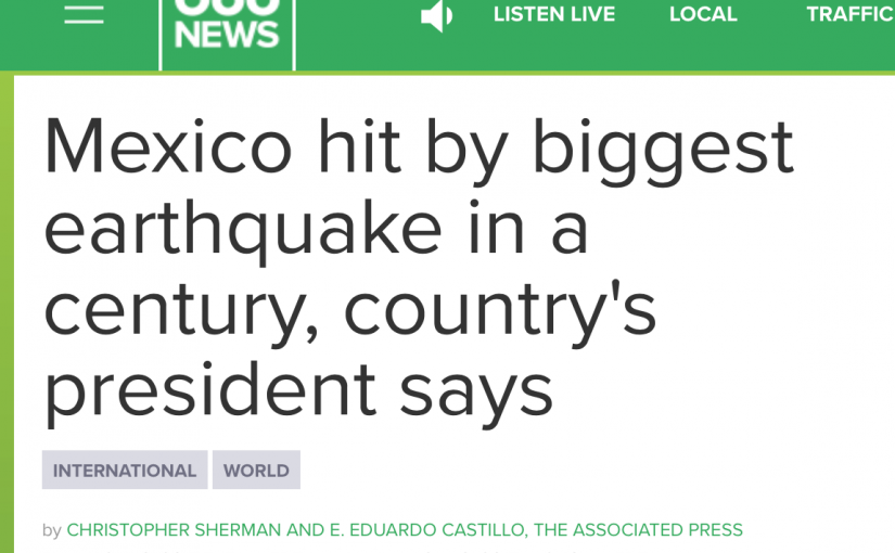 墨西哥8.4級地震 總統：一世紀以來最強震