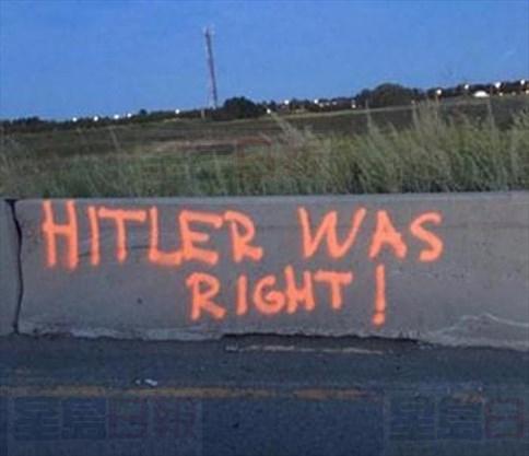 “希特勒是對的” 約克區又現仇恨塗鴉