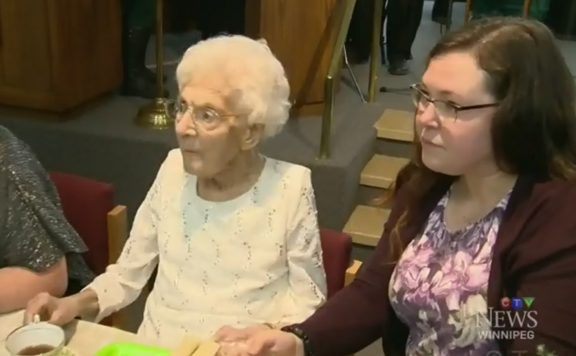 加國長壽老婦慶祝110歲生日 生於1907年