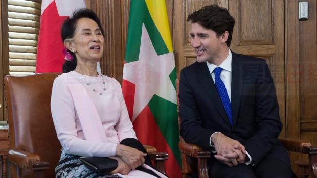 特魯多會見昂山素季 對羅興亞難民表關切