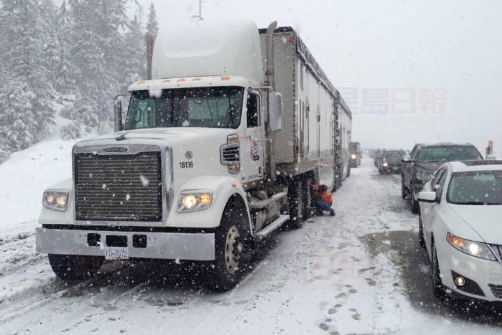 加拿大環境部向卑詩省內陸多區發出落雪警告