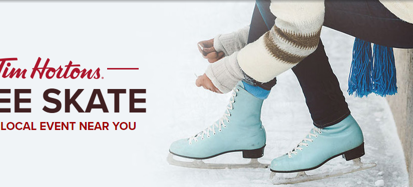 Tim Hortons請你免費滑冰！