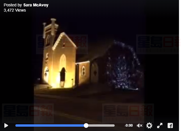 教堂燈飾掛出幾小時被偷 居民慷慨解囊