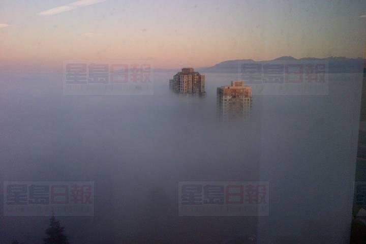 加拿大環境部向大溫哥華地區發出大霧警示