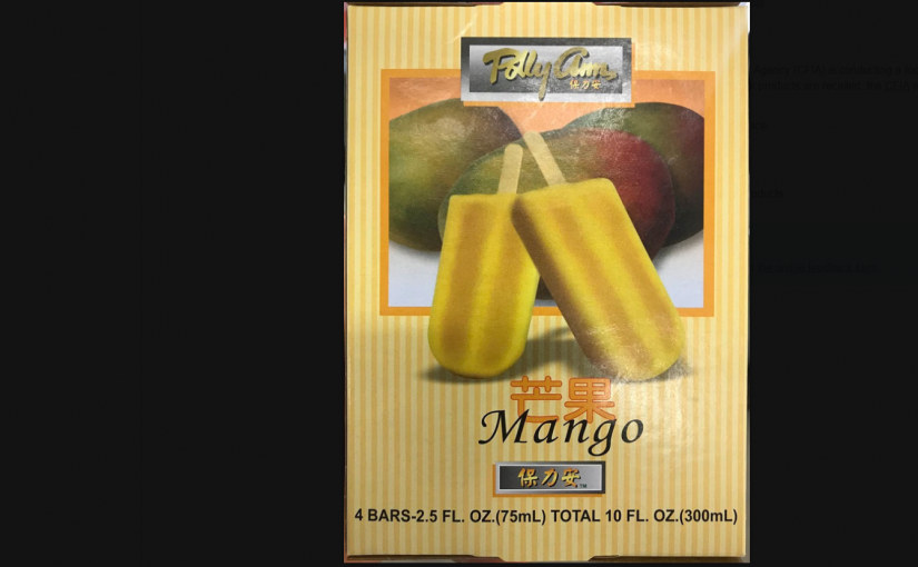 華人品牌冰棒被召回 對奶過敏的人要特別註意