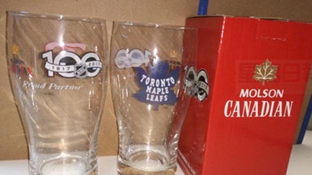 Molson冰球啤酒杯易碎裂 20萬件待召回