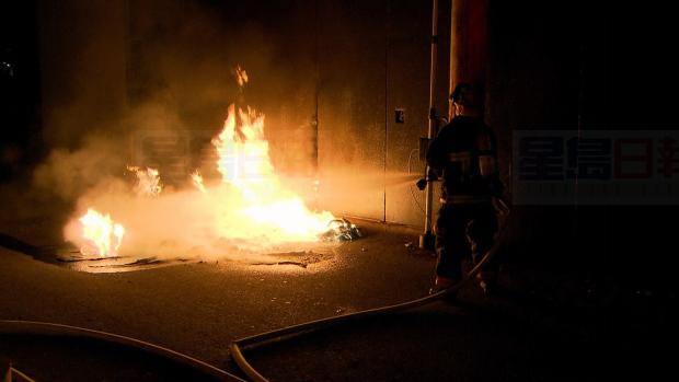 溫哥華市中心核心地帶再發生流動廁所縱火事件