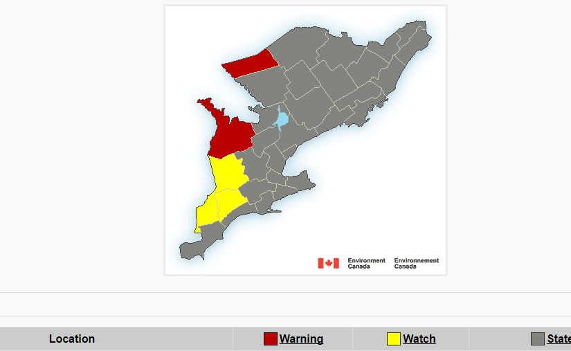 安省南部明天起一股寒流來襲！