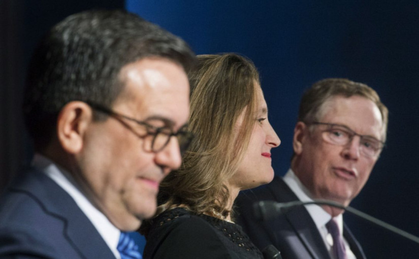 加拿大外交部長與美國貿易代表進行秘密會晤