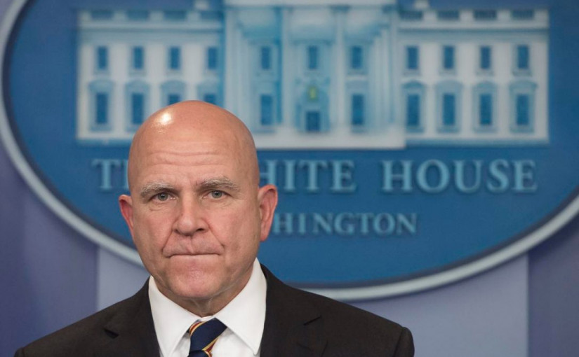 特朗普罷免H.R. McMaster，John Bolton為新任國家安全顧問