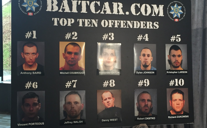 卑詩省推行打擊汽車犯罪執法月 並公布10偷車賊