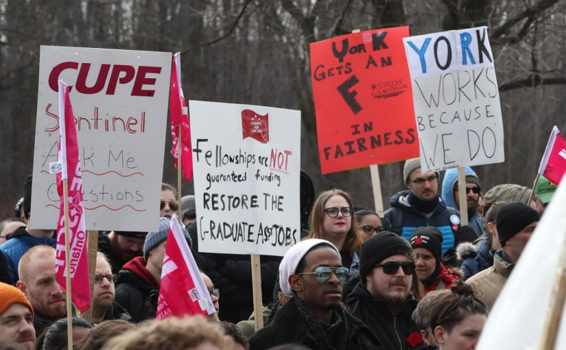 約克大學罷工進入第三週 校方同意重返談判桌