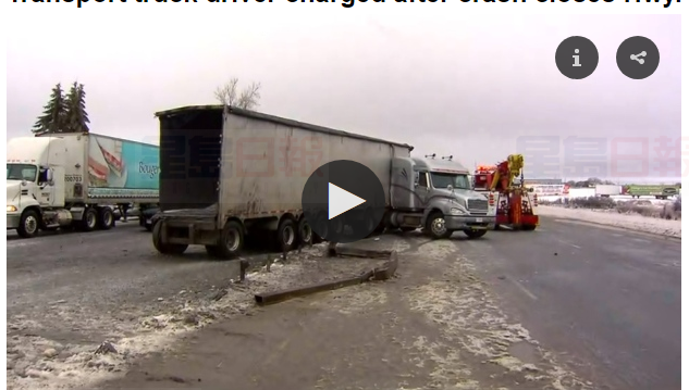 卡車司機撞飛護欄導致兩起車禍 高速封閉現被控分心駕駛