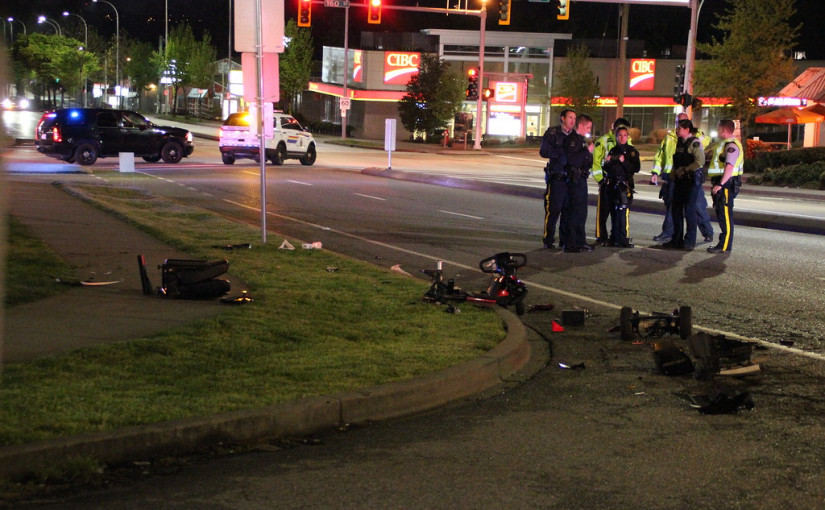 卑詩省素里市的電動代步車交通意外 兩人被捕