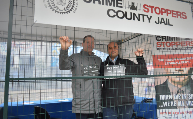 滅罪熱線溫市中心舉行「入獄」活動，籌集6萬元善款