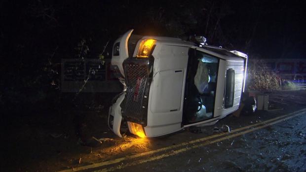 卑詩省阿波斯福翻車意外 司機不知所蹤