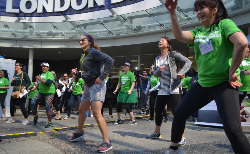 接受器官移植者溫市中心跳健身舞籲市民登記捐贈器官