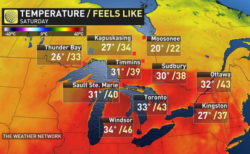 國慶節長週末熱浪襲人，最高溫達44度