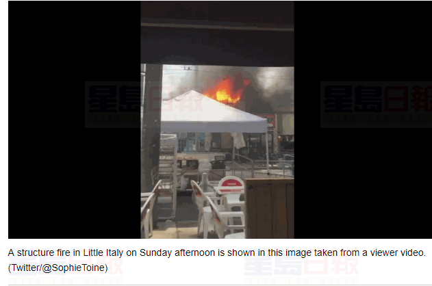 小意大利美食節 餐館發生二級火災