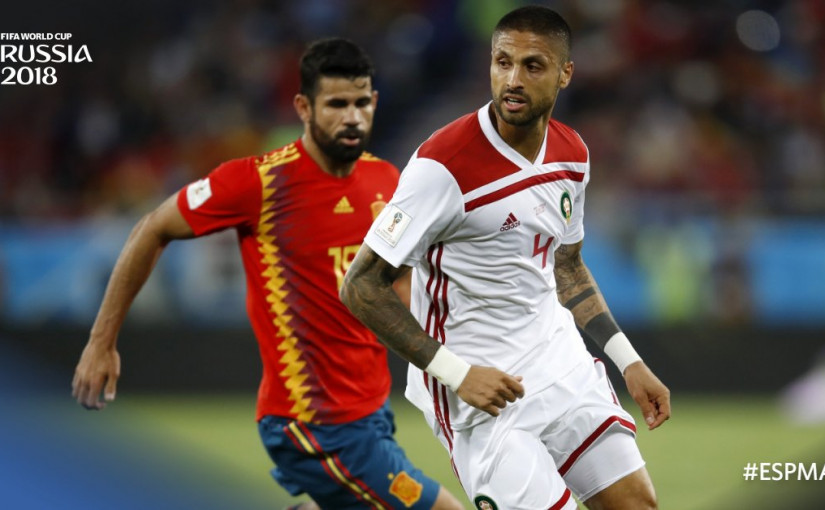 【世界盃B組】西班牙2:2戰平摩洛哥，小組第一出線