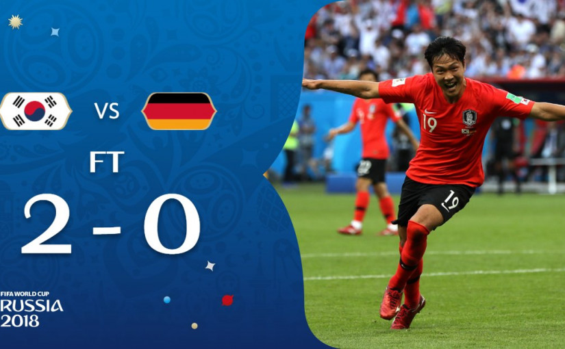 【世界盃F組】德國0:2韓國，歷史第一次出局