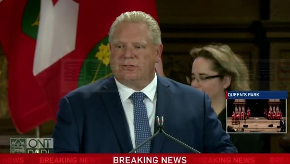 內閣成員組成缺乏多樣性 省長道格福特受批評