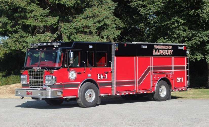 卑詩省蘭里市有農場大火 損毀嚴重