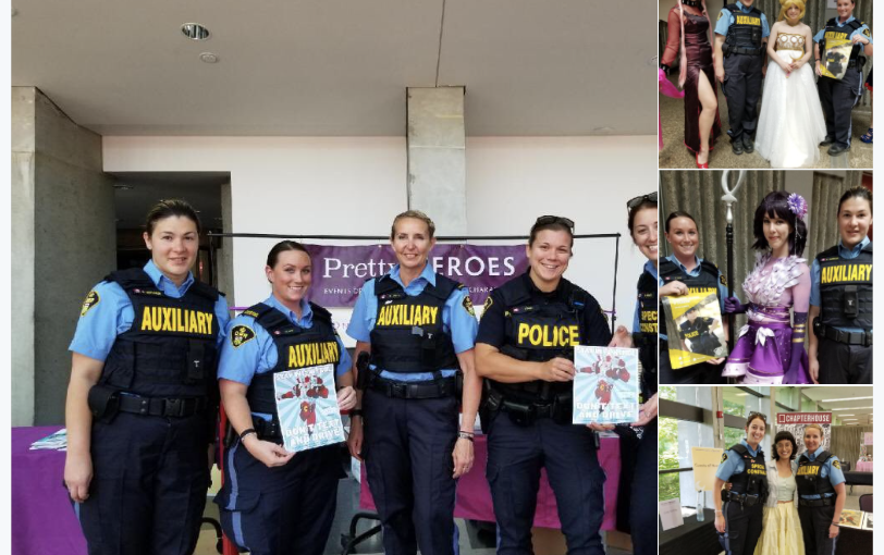 安省警方在科技館參加「漂亮英雄」活動