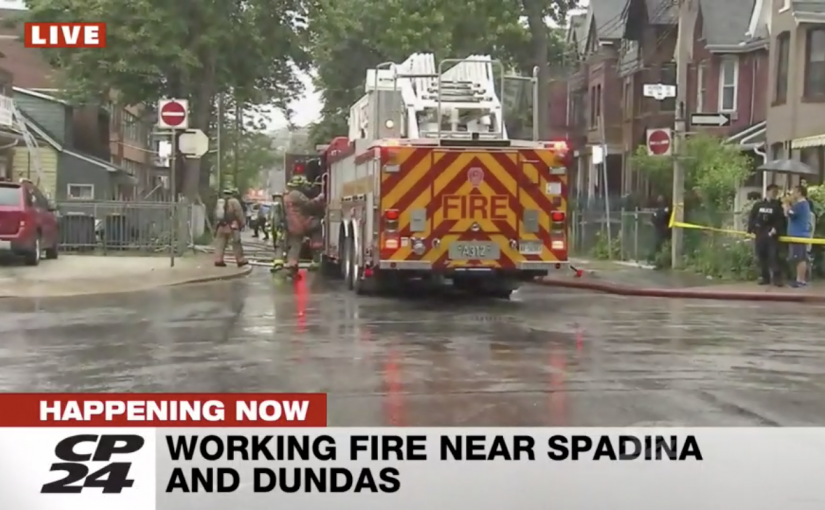 唐人街房屋起火，女子被嚴重燒傷