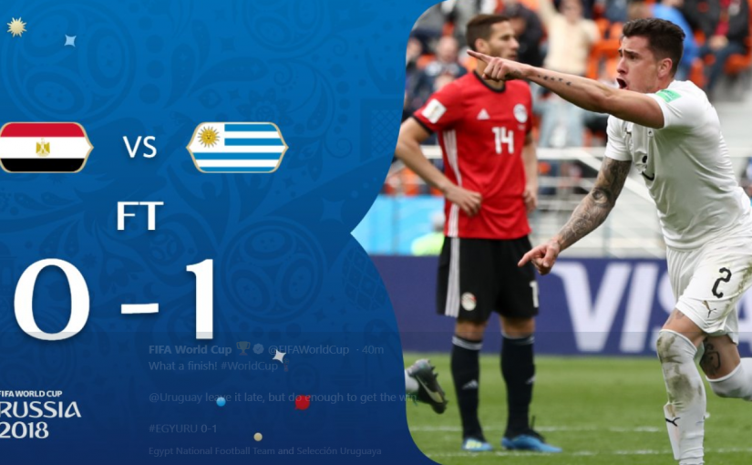【世界盃A組】烏拉圭1-0戰勝埃及 荷西基文尼斯絕殺！