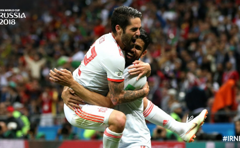 【世界盃B組】西班牙1-0獲勝出線在望 伊朗越位進球無效