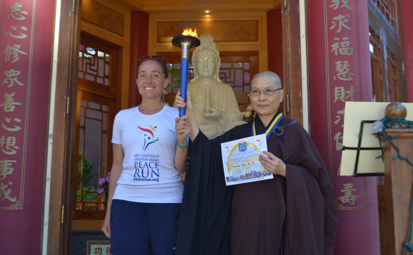 「國際和平火炬長跑」抵溫傳和平