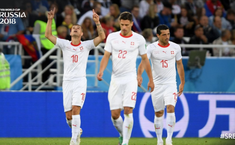 【世界盃E組】瑞士2-1戰勝塞爾維亞 出線在望