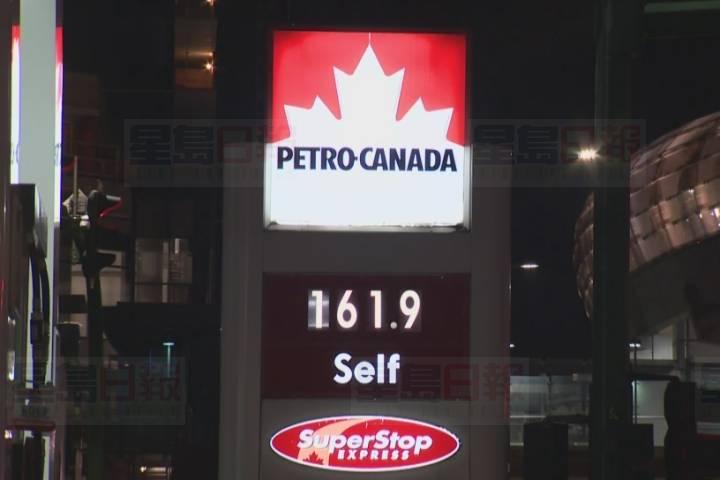 大溫哥華地區的汽油價格將在長周末假期再次急升