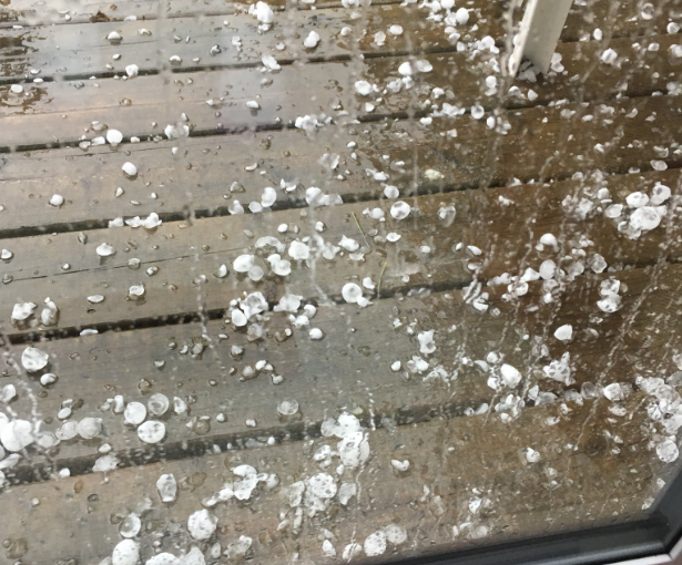 7月溽暑，安省倫敦卻下起冰雹！