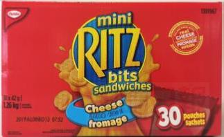 【食品召回】Ritz Bits三明治餅乾