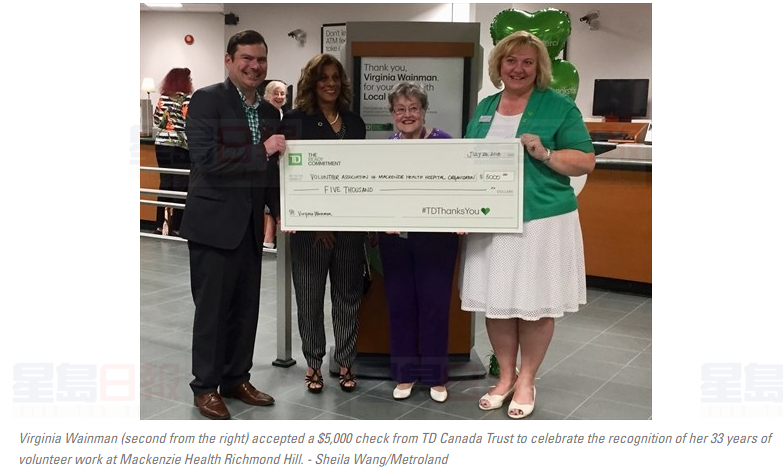 烈治文山80歲“分幣女士”成為社區英雄