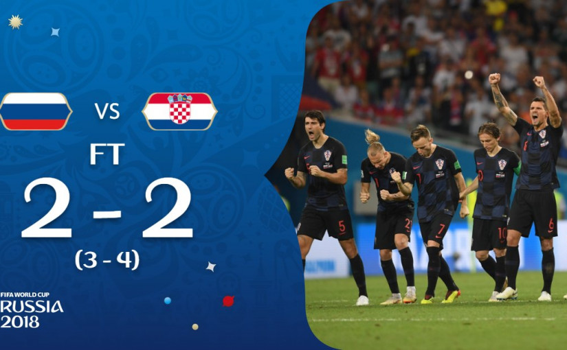 【世界盃1/4決賽】點球大戰 克羅地亞4-3戰勝俄羅斯